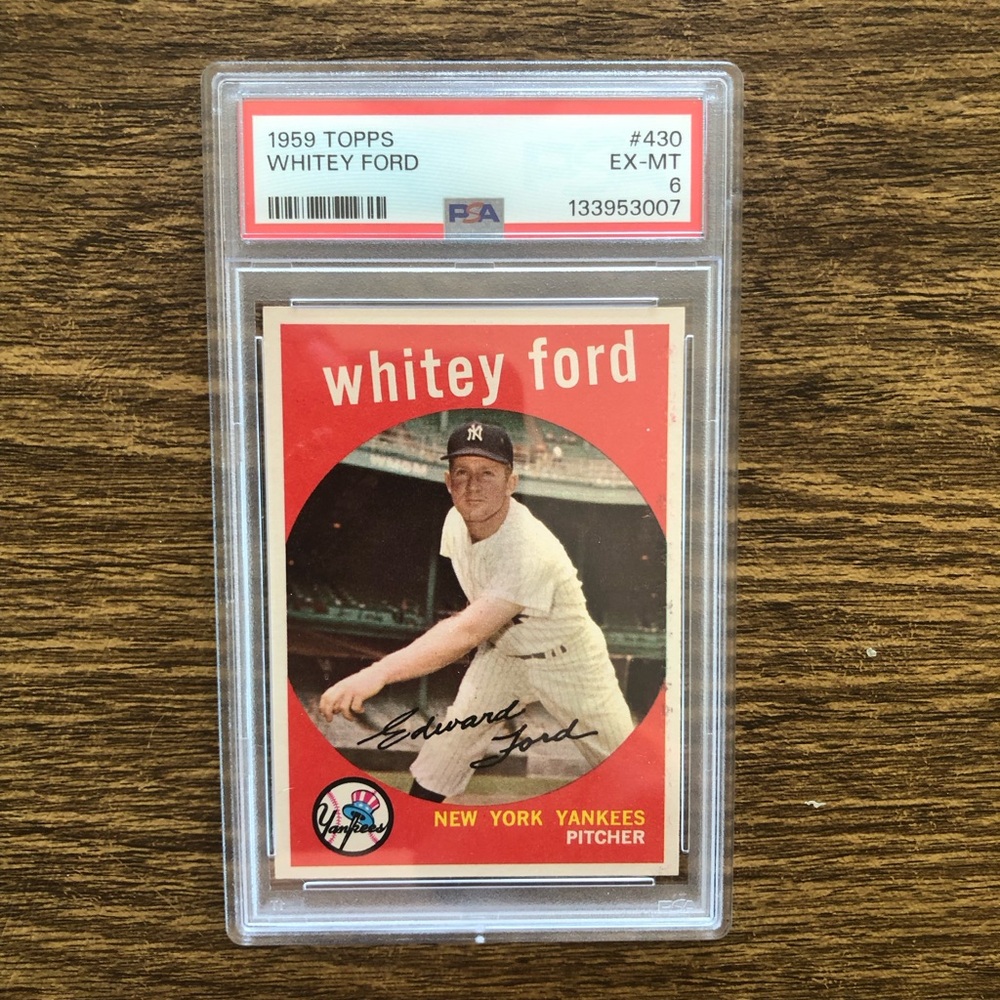 1959 Topps Whitey Ford #430 PSA ExMt 6
